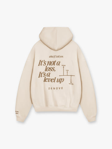 LEVEL UP HOODIE - OAT MILK