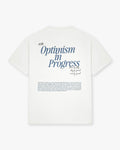 OPTIMISM IN PROGRESS TEE - POWDER BLUE - Zenove