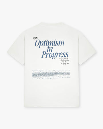 OPTIMISM IN PROGRESS TEE - POWDER BLUE - Zenove